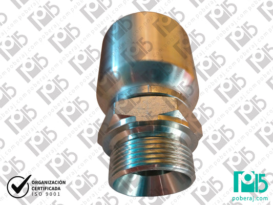 Conexion hidraulica Terminal pre-prensado 1.1/4" MF 1.1/4" bsp Acero al carbono CODIGO 1AP1