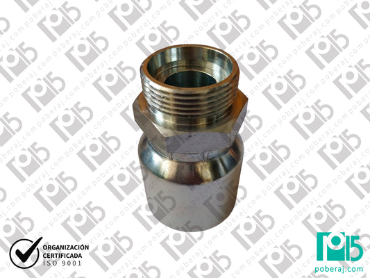 Conexion hidraulica Terminal pre-prensado x MF para tubo Acero al carbono Código referente: 1CL1-28-16