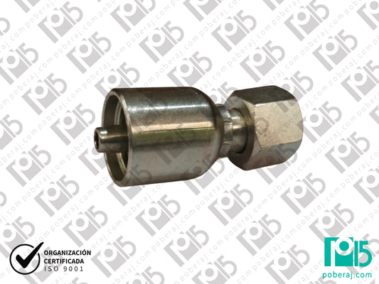 Conexión terminal Racord 1/4" x hg 16x1.5 tubo de 8mm Acero al carbono CODIGO 1DH1