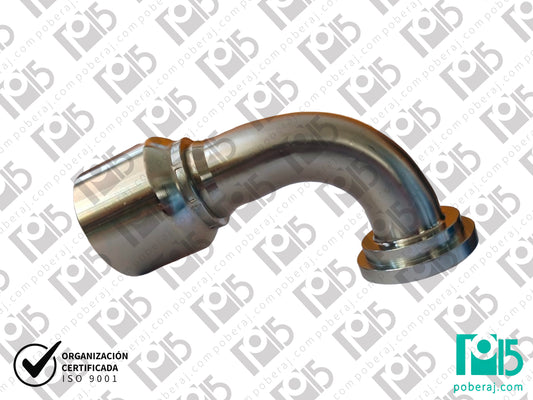 Conexion hidraulica Terminal pre-prensado Codo 90º Acero al carbono Código referente: 1FL9-24-20