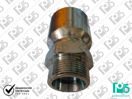 Terminal conexión pre prensado X Hembra Giratoria Rosca UNF Aero al Carbono CODIGO 1JC1