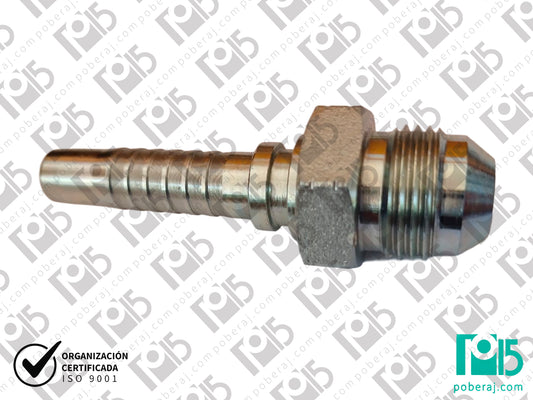 Conexion hidraulica Terminal pre-prensado Racord para prensar x MF unf jic Acero al carbono CODIGO 2IC1