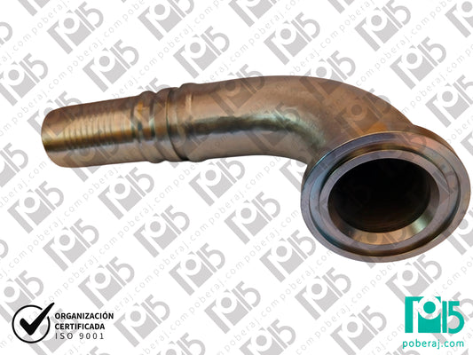 Conexion hidraulica Terminal pre-prensado Racord para prensar C90° Code 61 Acople Acero al carbono CODIGO 3FL9