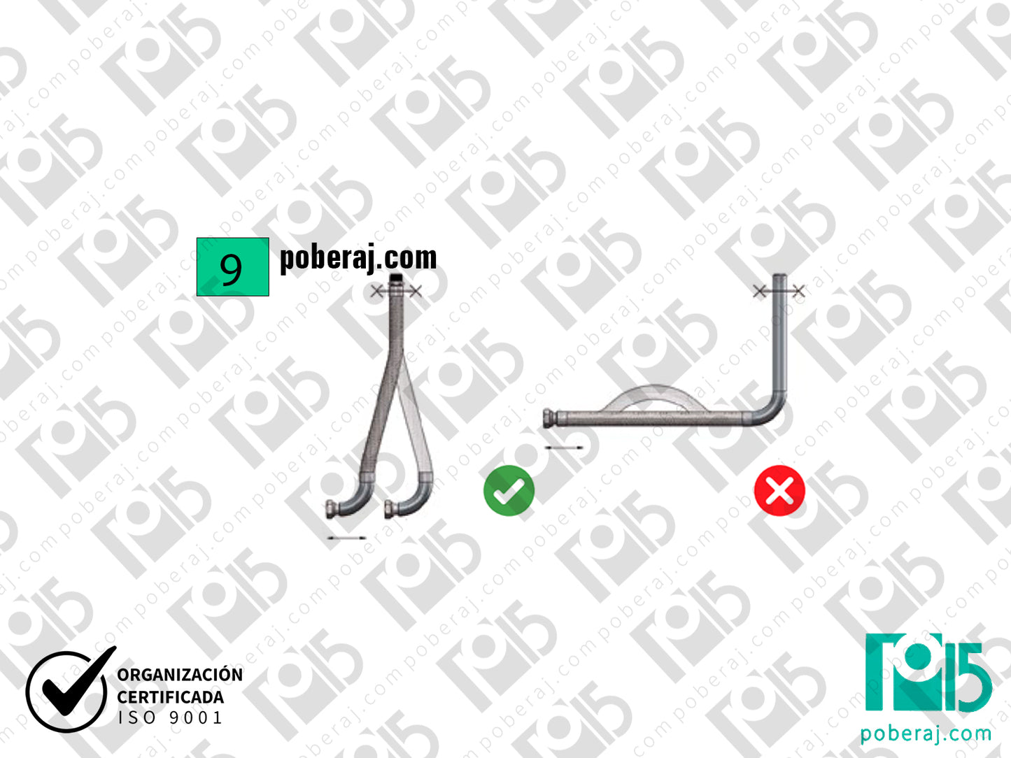Instalación y Montaje para Mangueras Caños Flexibles de Acero Inoxidable
