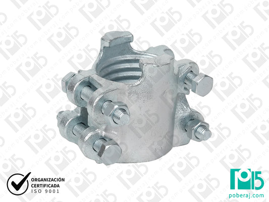 Abrazadera tipo Boss c/bulones de acero maleable CODIGO B774