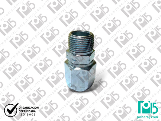 C3102 Macho fijo rosca BSPT SAE 100 R3