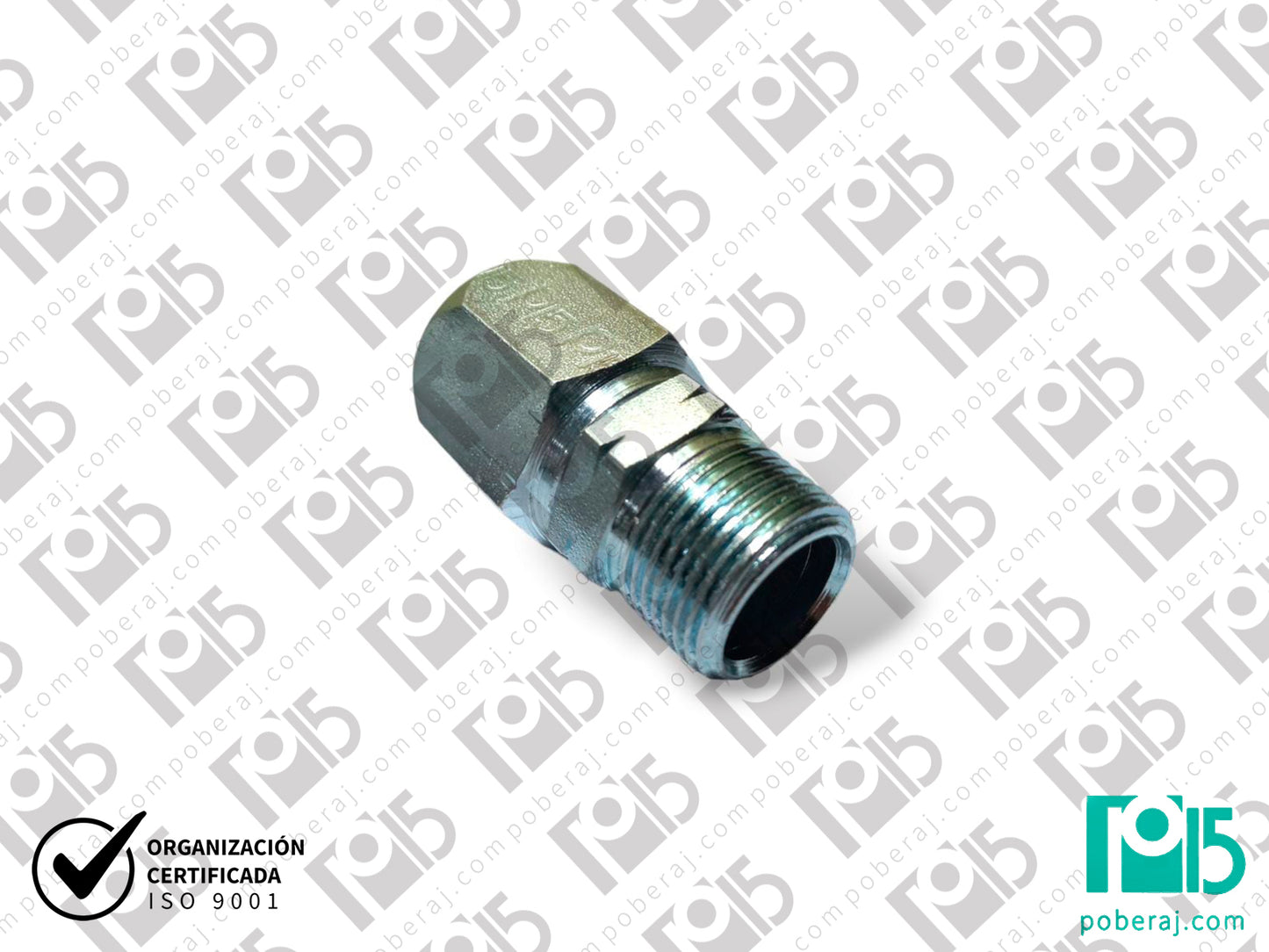 C3102 Macho fijo rosca BSPT SAE 100 R3