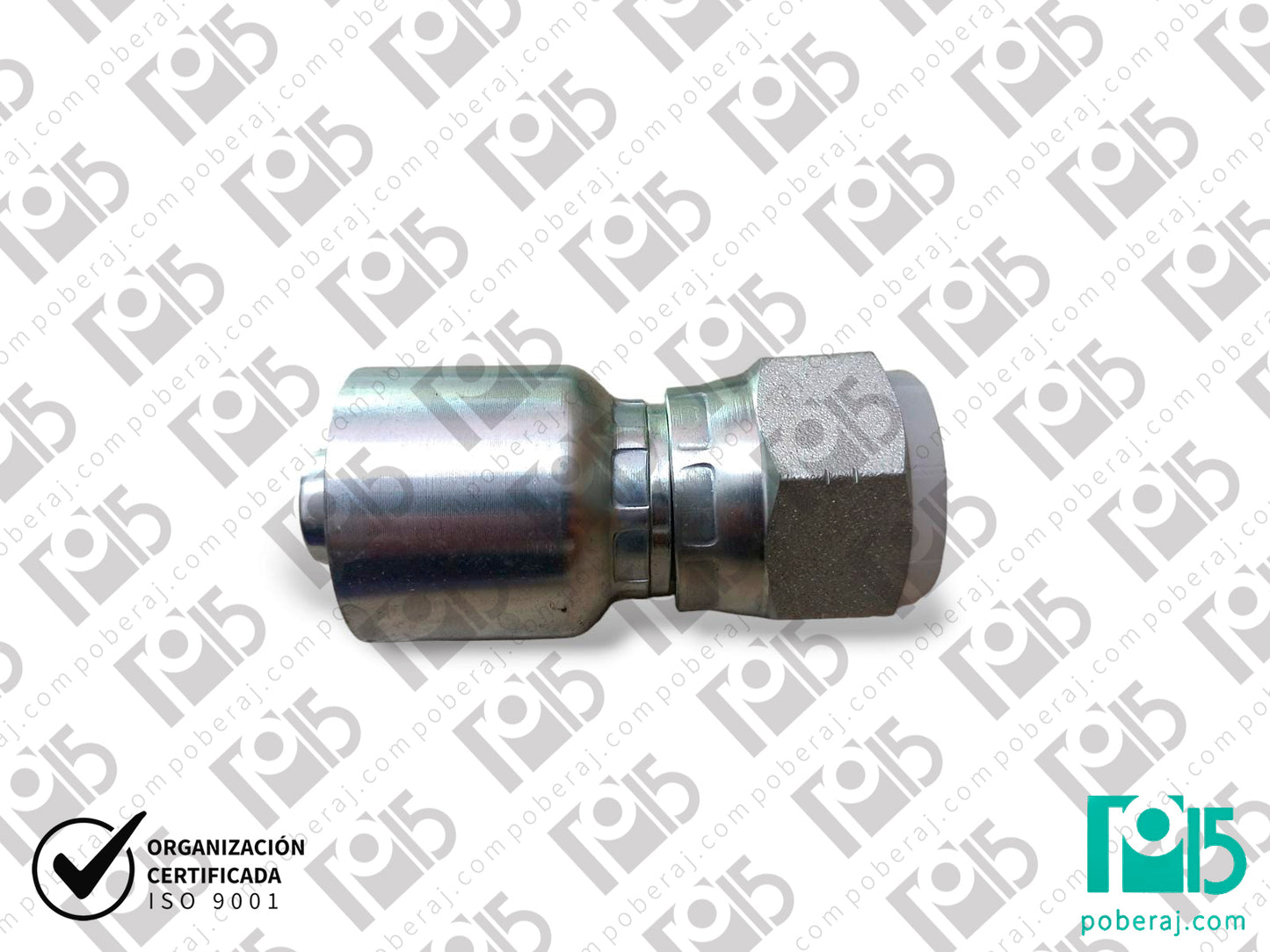 C8205 Conexión Hidráulica para Mangueras: Hembra Giratoria UNF - JIC 37º