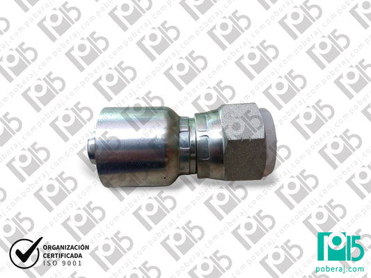 C8205 Conexión Hidráulica para Mangueras: Hembra Giratoria UNF - JIC 37º