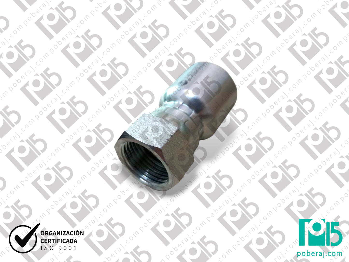 C8205 Conexión Hidráulica para Mangueras: Hembra Giratoria UNF - JIC 37º