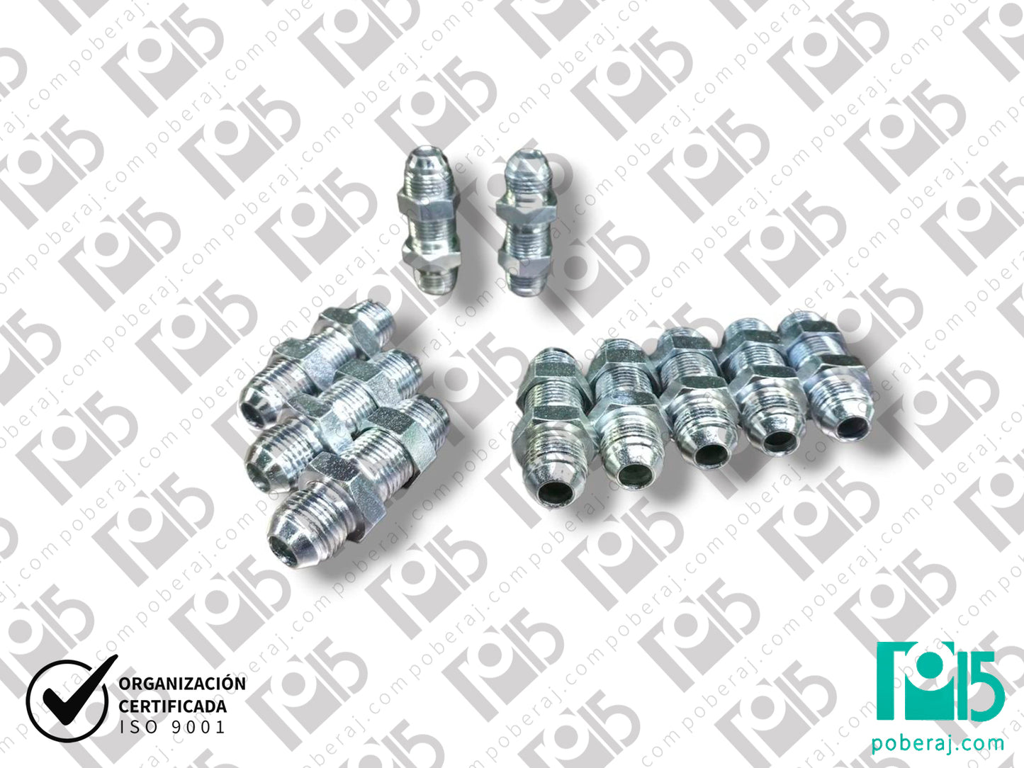D0510 Pasachapa recto rosca macho UNF asiento JIC 37º a rosca Macho UNF asiento JIC 37º