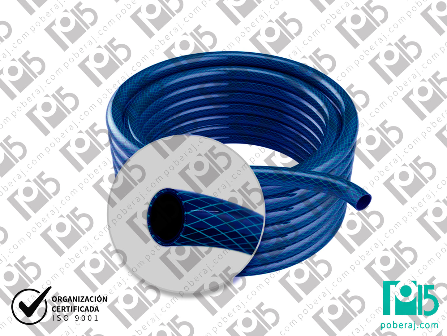 Manguera PVC Blue Press 5 reforzada para riego Codigo M142P