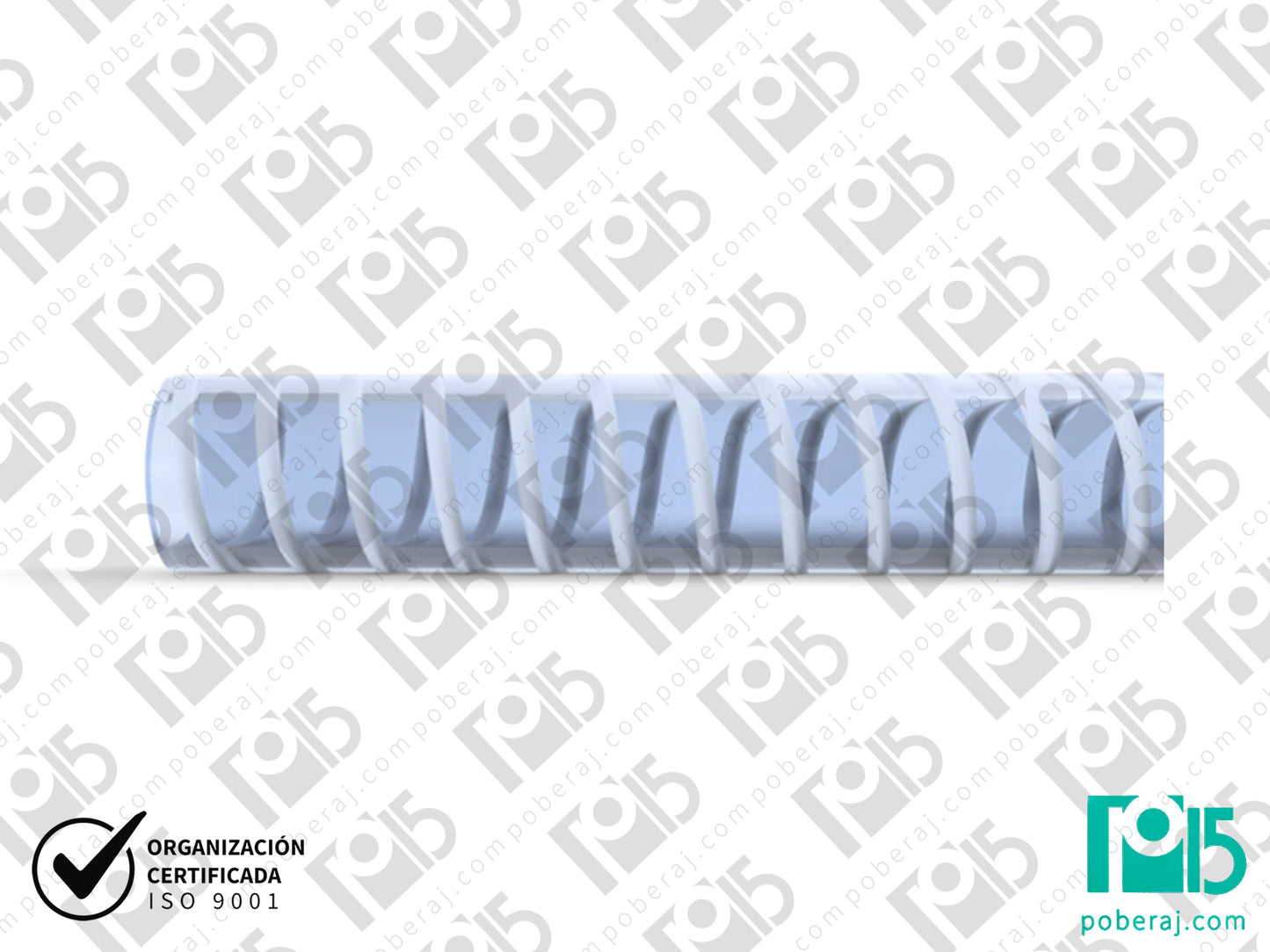 Manguera PVC con espiral blanco Codigo M143B