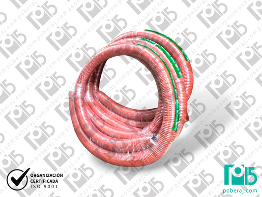 Manguera para aspiración de polvos silicona naranja (Cubierta Gruesa) Flexible Codigo M151R