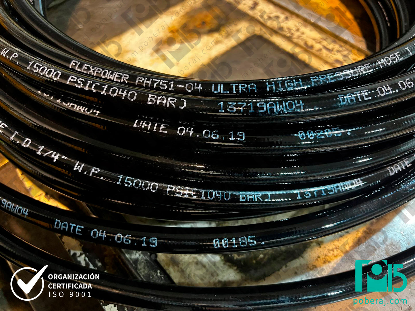 Manguera Hidráulica Termoplástica para muy alta presión 1000 Bar Codigo M058F