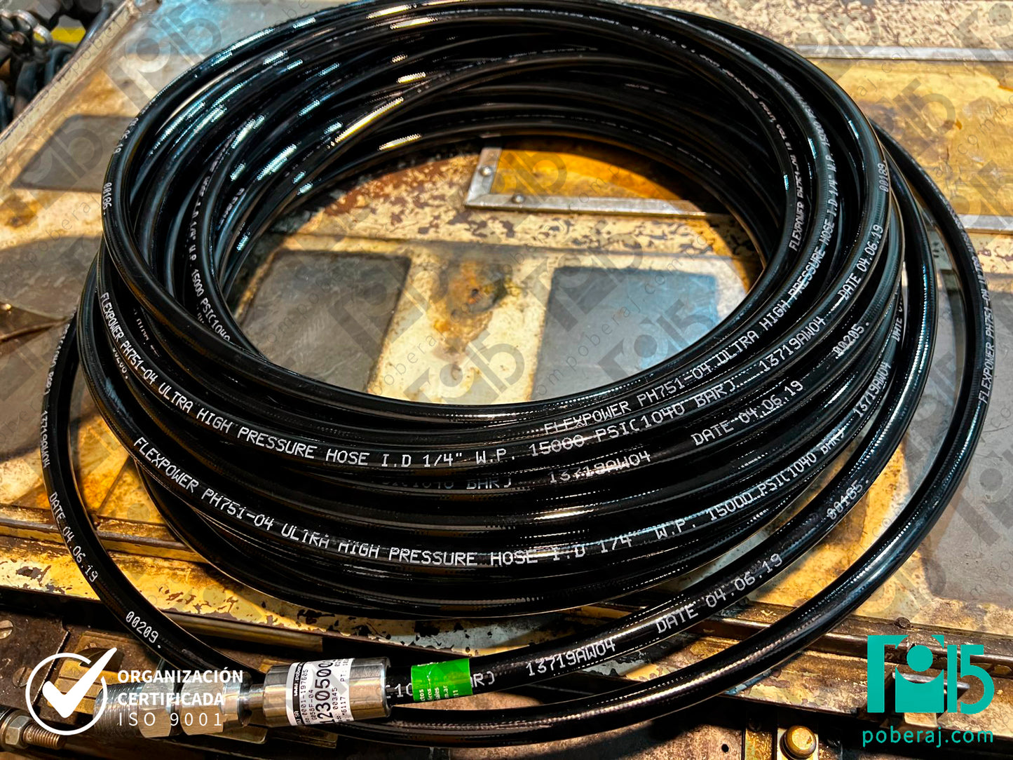 Manguera Hidráulica Termoplástica para muy alta presión 1000 Bar Codigo M058F