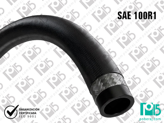 Manguera Hidraulica SAE100 R1AT con Una Trenza de Acero Cubierta MSHA Codigo M001B