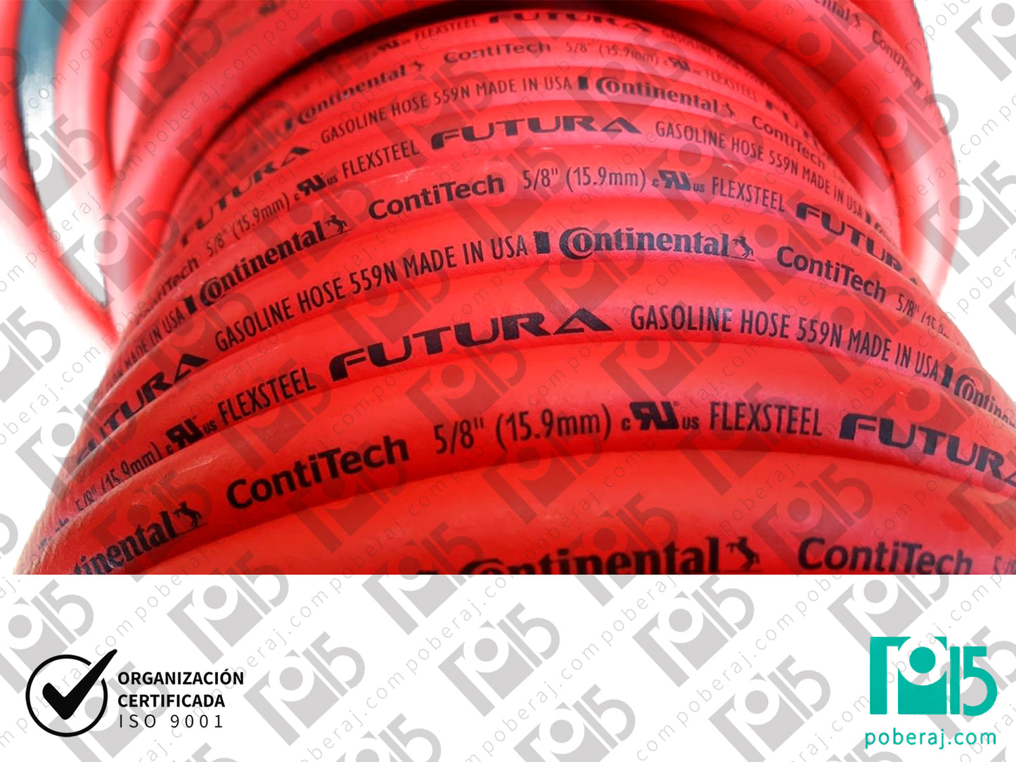 Manguera Continental Futura Surtidor ( Ex Goodyear ) Color Roja Codigo M119