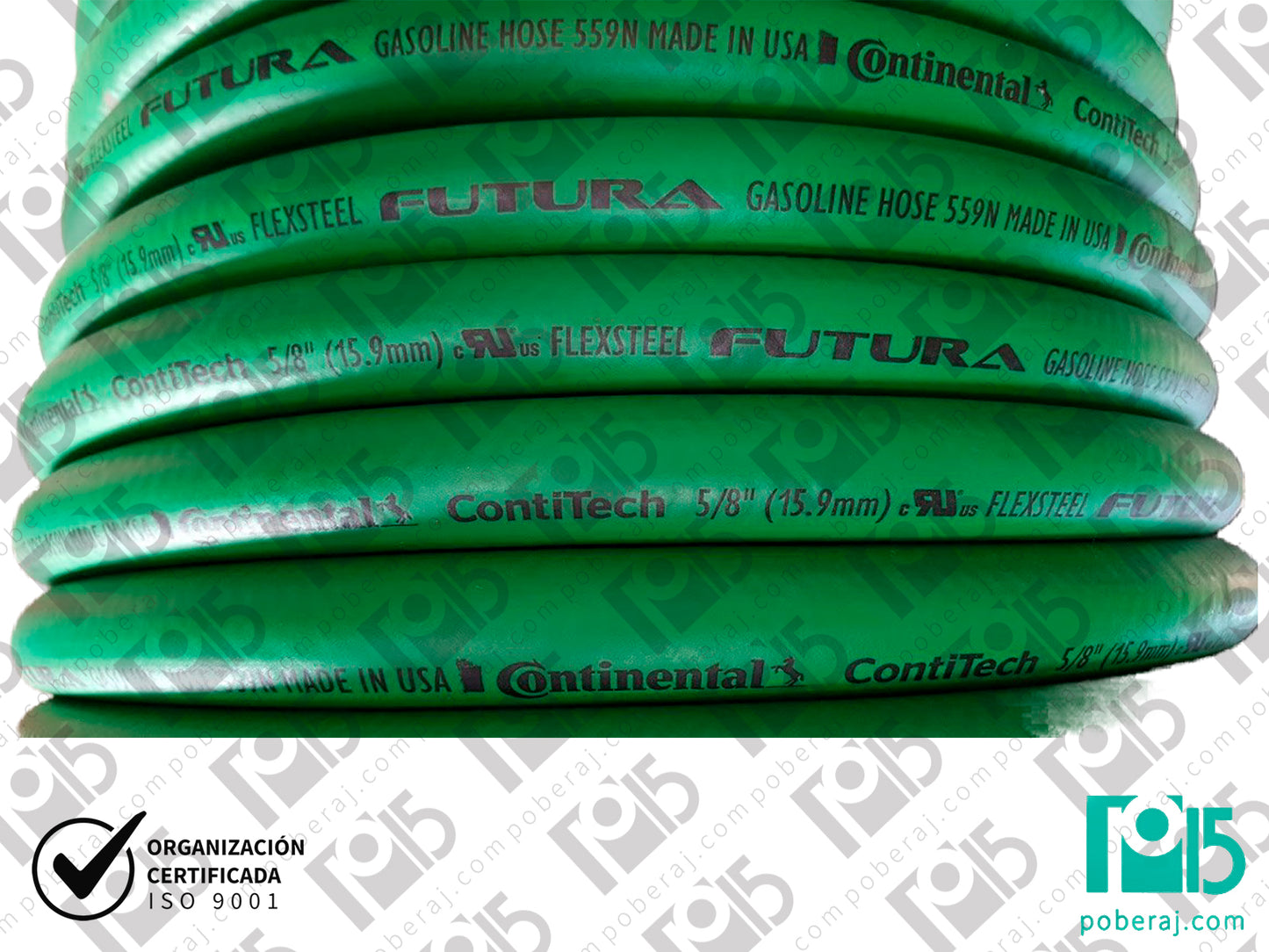 Manguera Continental Futura Surtidor ( Ex Goodyear ) Color Verde Codigo M119