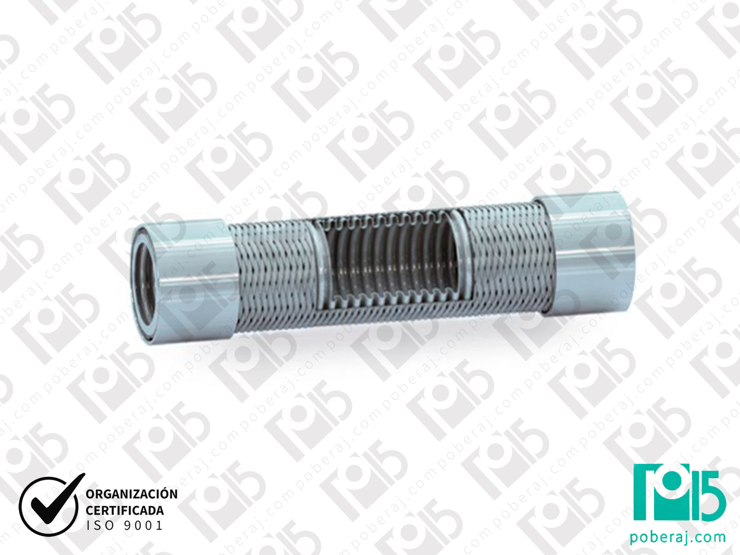 Adaptador Hembra Giratoria Asiento JIC 37° para Manguera Caño Flexible Acero Inoxidable