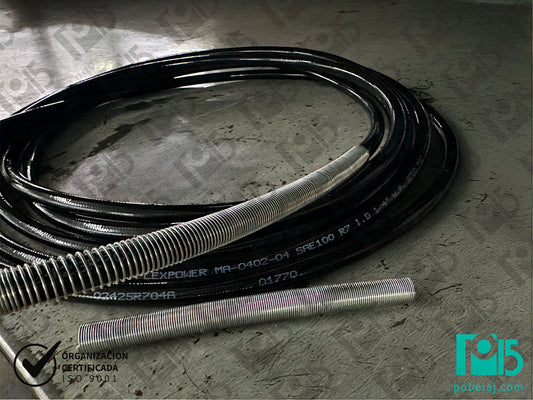 Resorte para Cenido / Protector / Protección de resorte acero para mangueras hidráulicas CODIGO S0830