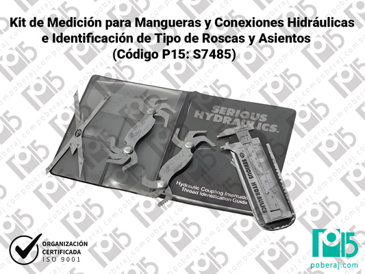 W- Identificación Tipo de ROSCAS y ASIENTOS: O'ring cara plana macho