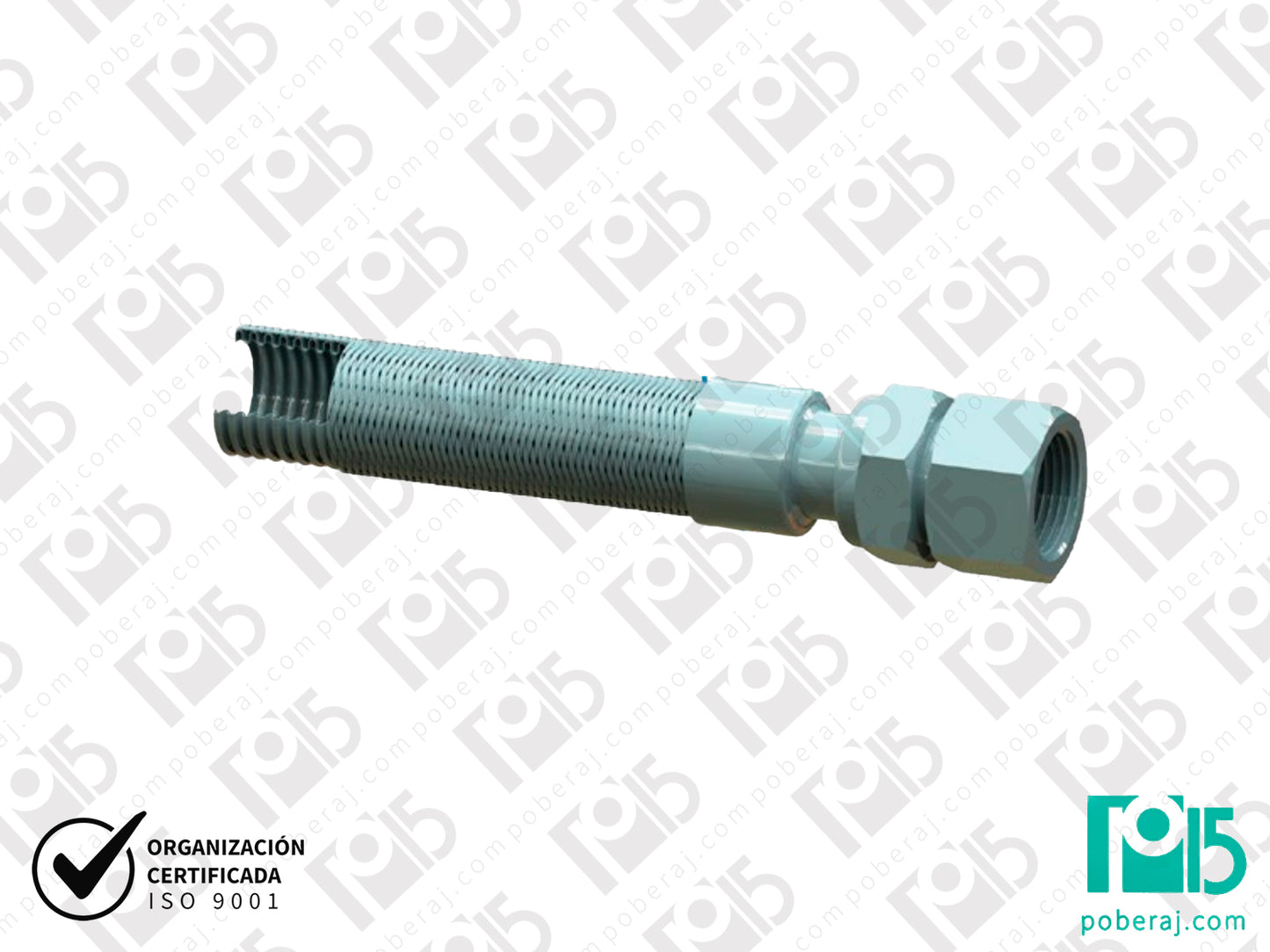 Terminal Hembra Giratoria con adaptador hembra para Manguera Caño Flexible Acero Inoxidable (Copia)