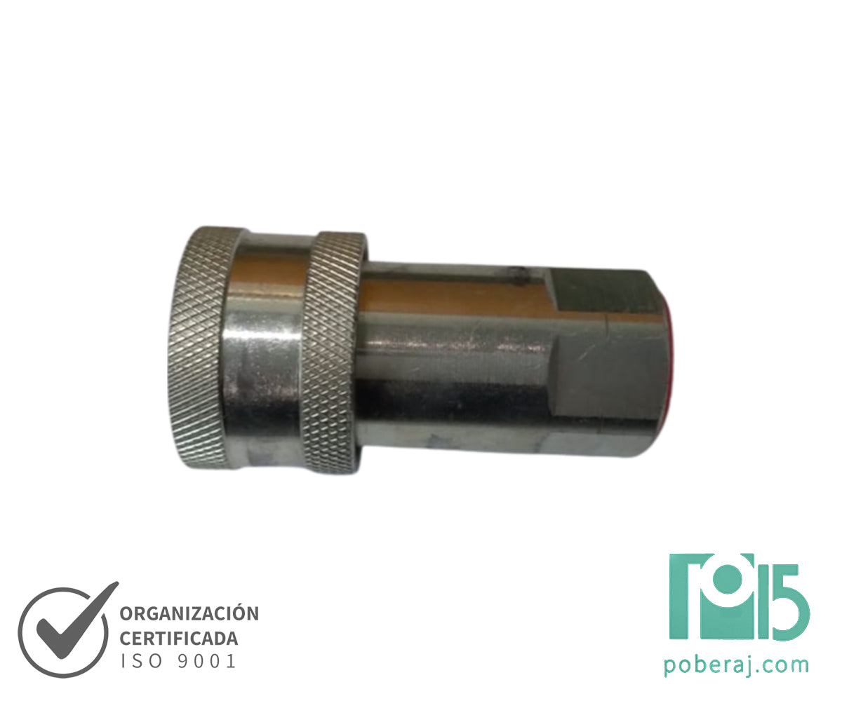 Acoples Hidráulicos con retención Cuerpo Hembra, Niple Macho y Rosca Hembra Codigo A073
