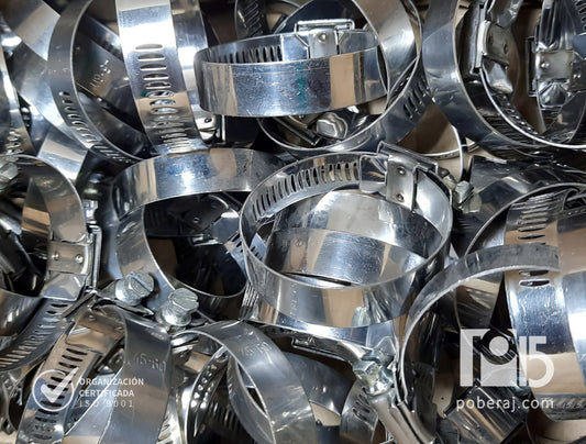 Abrazadera tipo americano a cremallera con tornillo CODIGO B772