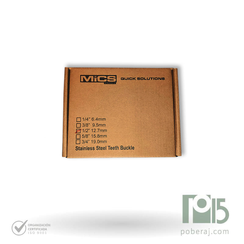B804 Hebillas en Acero Inoxidable MICS
