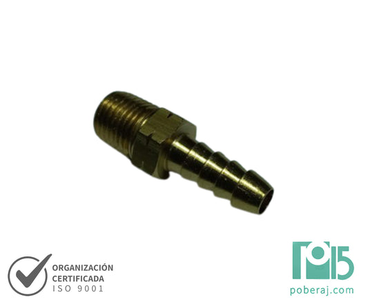 C0730 Racord Macho Fijo NPT (Bronce)