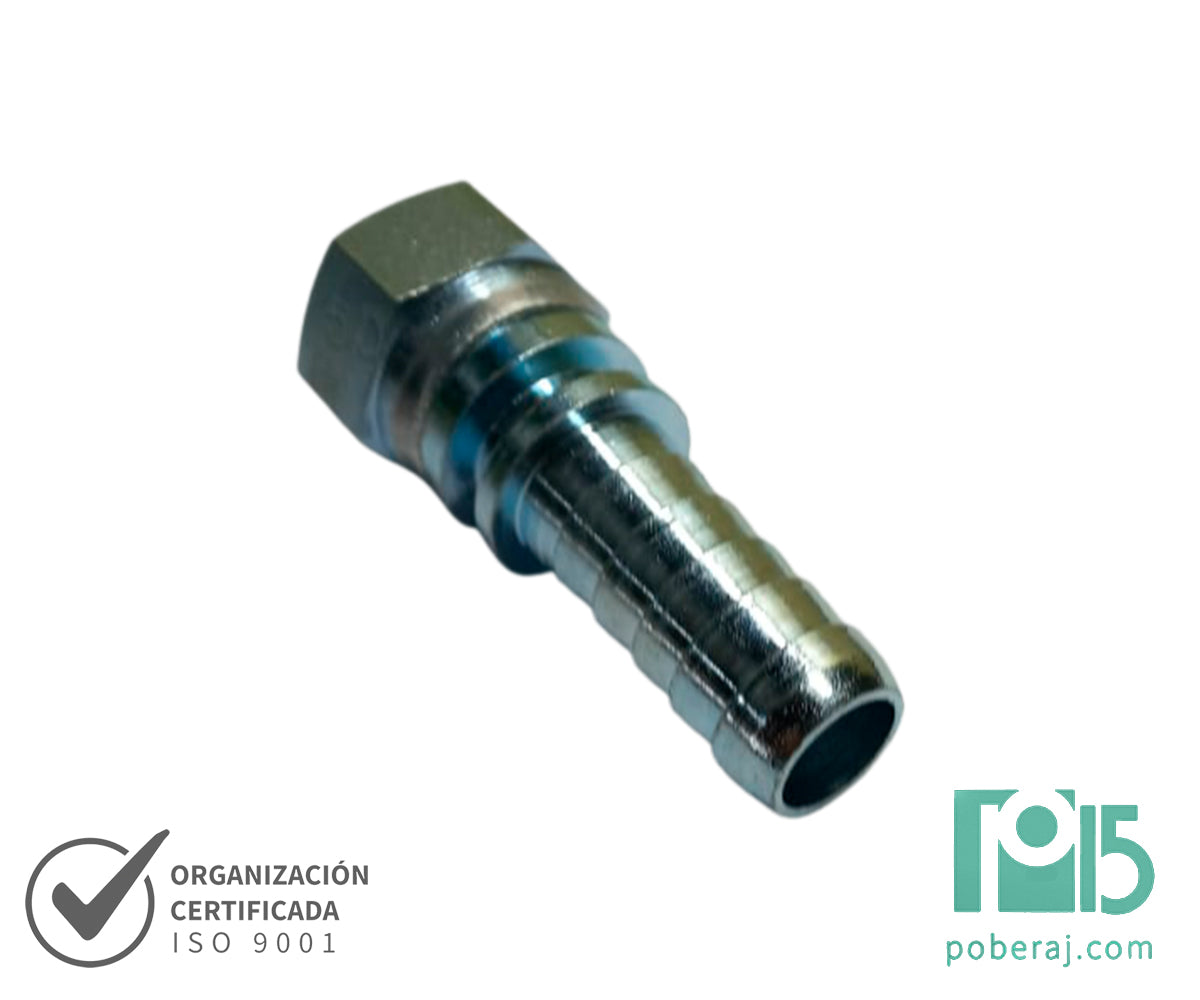 C1628 Racord para prensar R1/R2 Hembra Giratoria Rosca BSP Asiento Macho Esférico