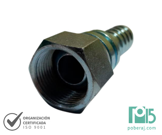 C1628 Racord para prensar R1/R2 Hembra Giratoria Rosca BSP Asiento Macho Esférico