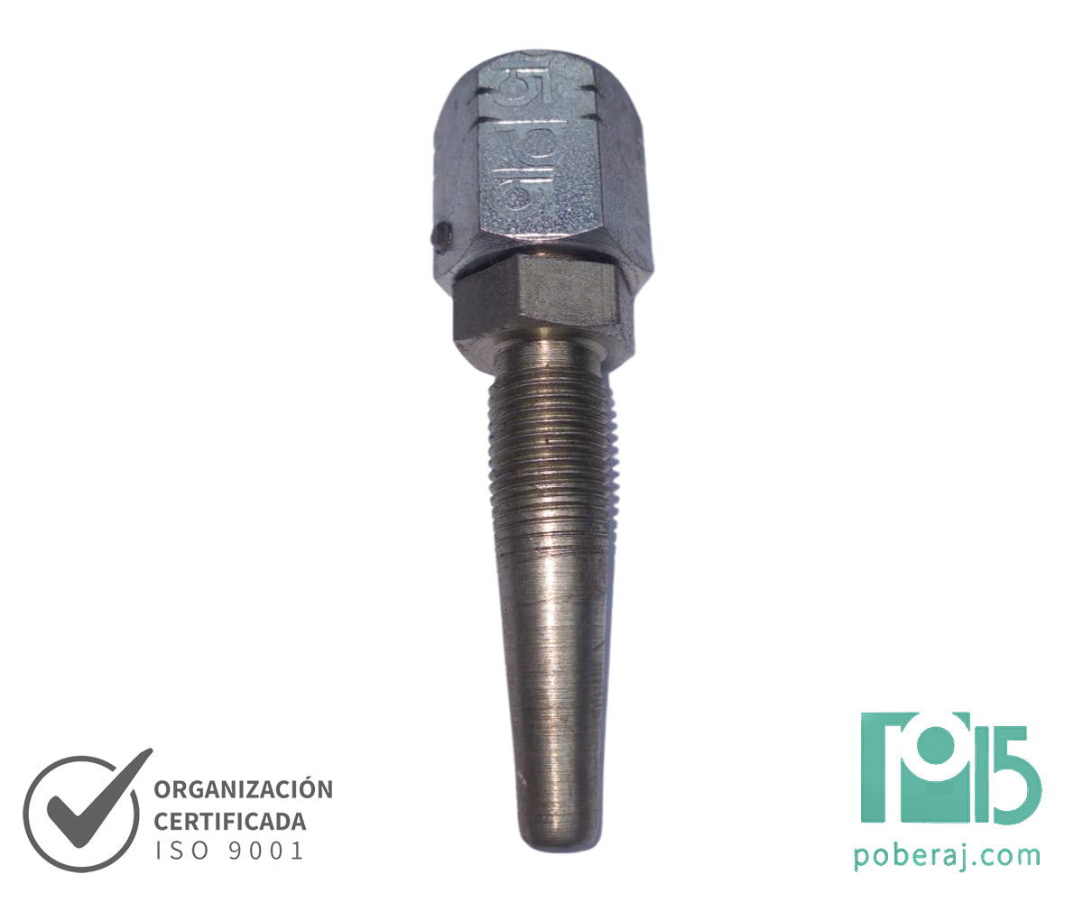 C2196 Espiga Reutilizable R2 Hembra Giratoria Asiento JIC para Tuerca Prensada y para Tuerca Alambre