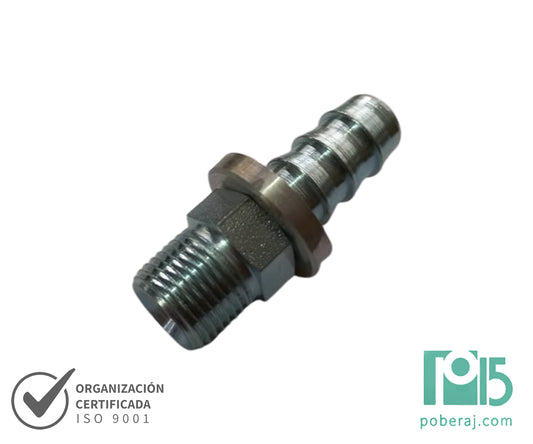 C4401 Conexión Armada de Racord LOCK-ON Macho fijo Rosca NPT Asiento 60