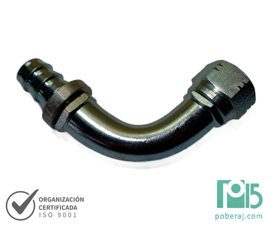 C4408 Hembra Giratoria Codo 90º Rosca UNF As. Hembra JIC 37