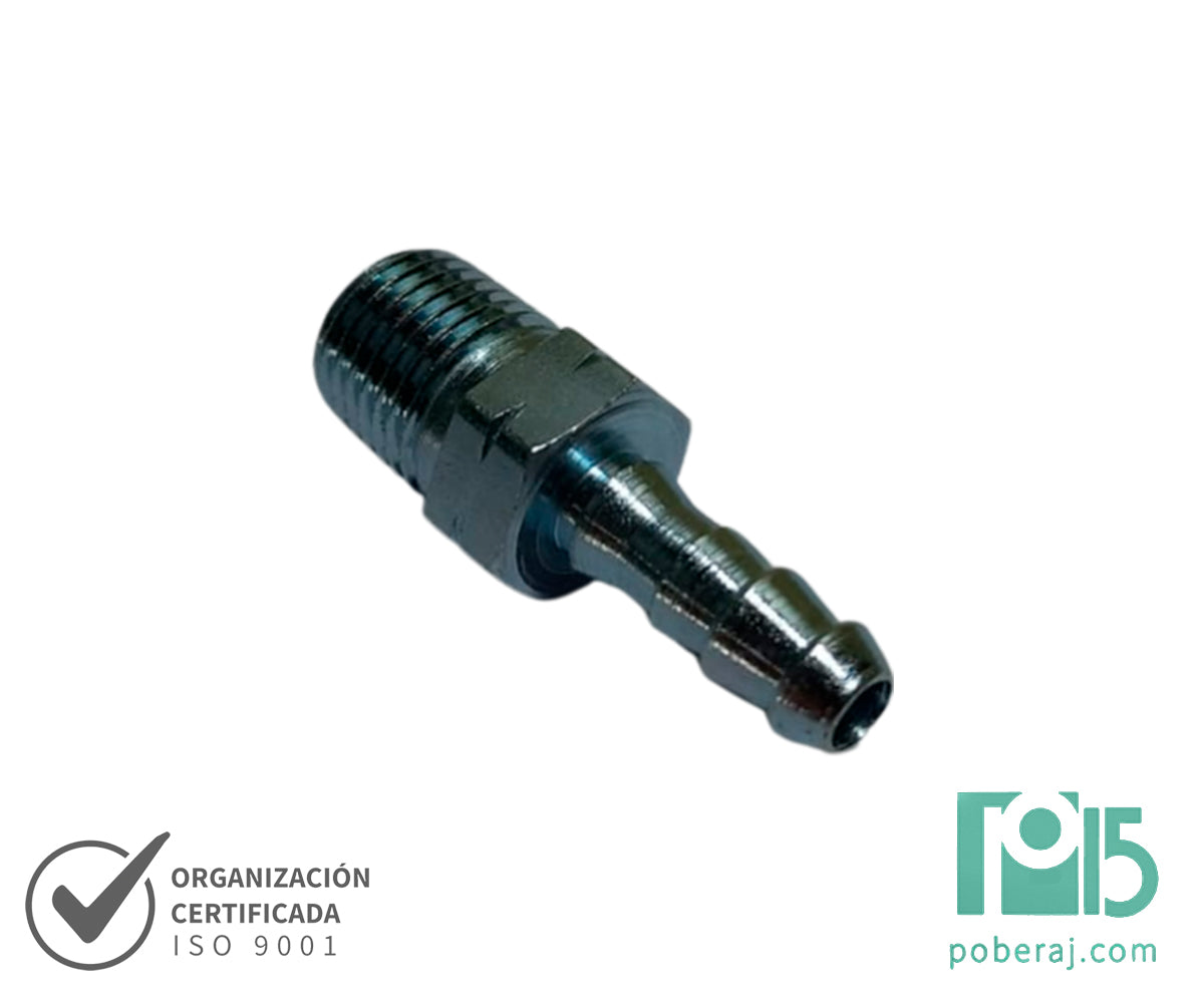 C4499 Racord LOCK-ON Macho Fijo Rosca NPT Asiento 60