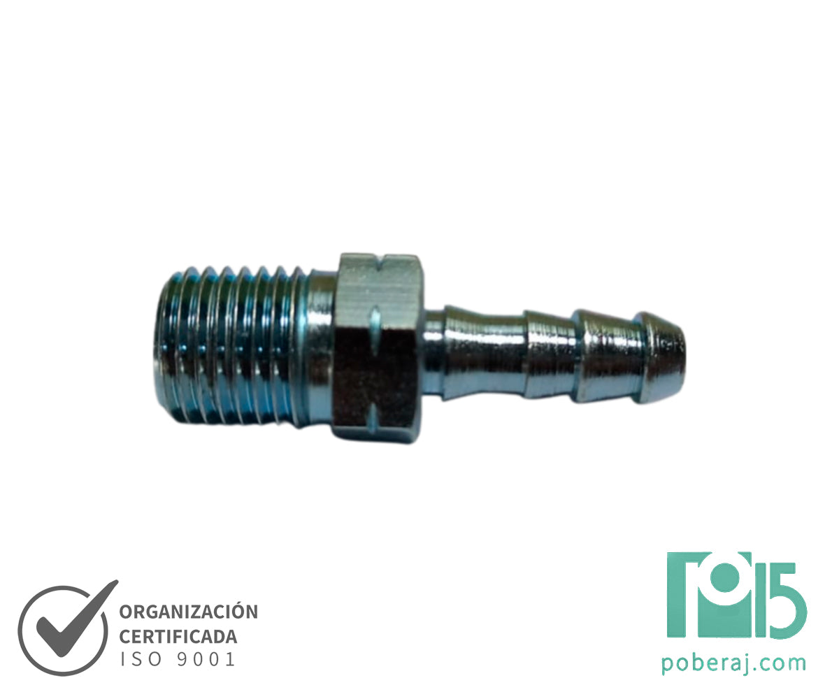 C4499 Racord LOCK-ON Macho Fijo Rosca NPT Asiento 60