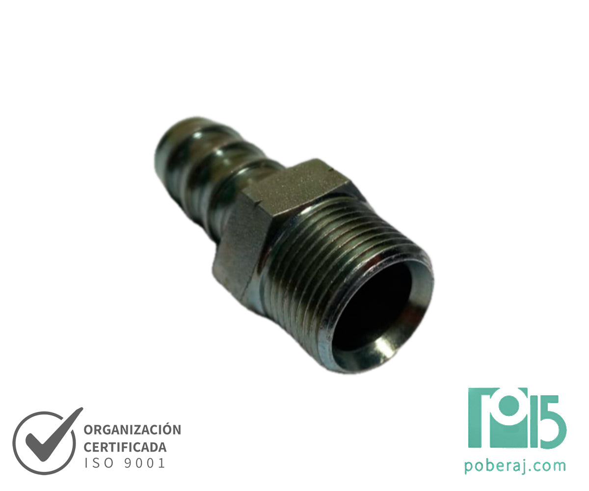 C4499 Racord LOCK-ON Macho Fijo Rosca NPT Asiento 60