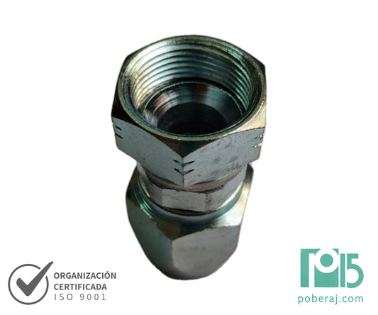C5105 Hembra giratoria rosca UNF asiento hembra JIC 37º SAE 100 R5