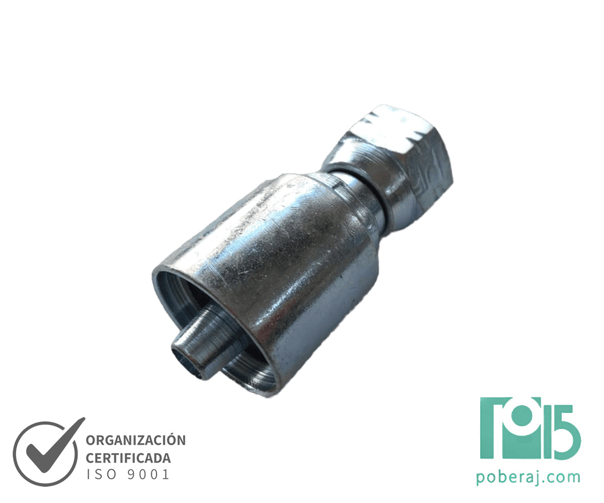 C8205 Conexión Hidráulica para Mangueras: Hembra Giratoria UNF - JIC 37º