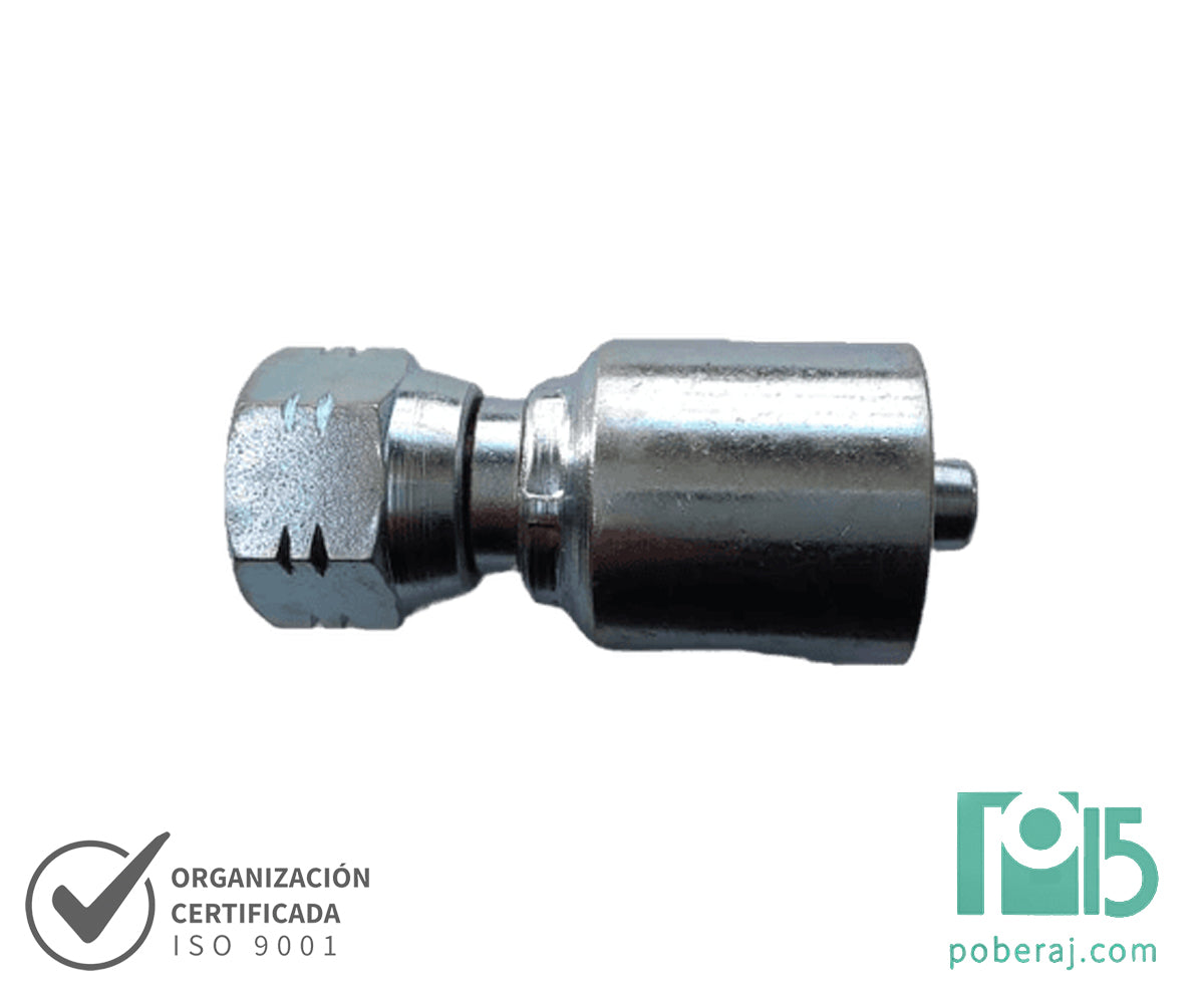 C8205 Conexión Hidráulica para Mangueras: Hembra Giratoria UNF - JIC 37º