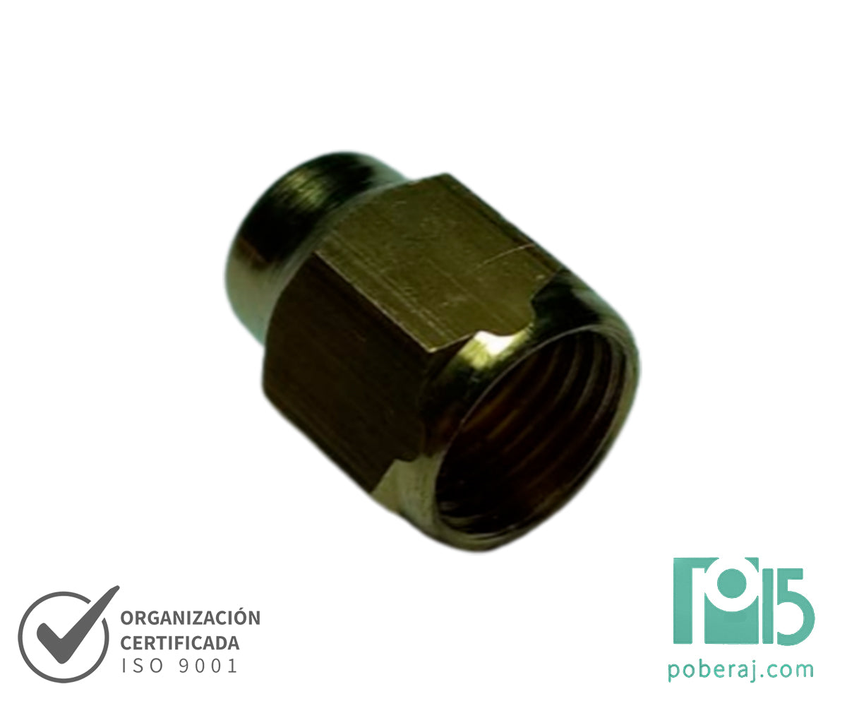 D0549 Tuerca Abocinada para Tubo Asiento SAE 45º (Bronce)