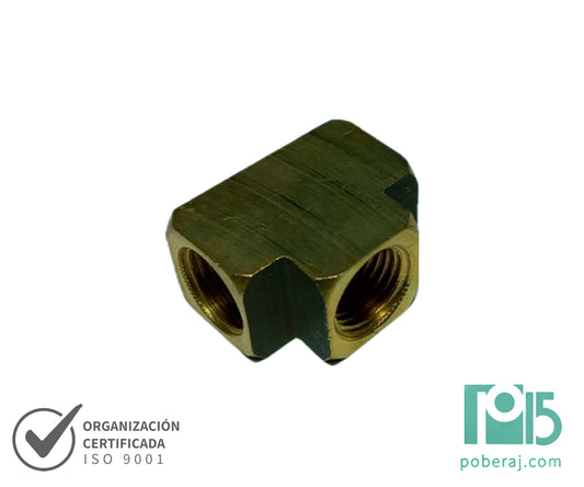 D0556 Tee Hembra BSPT a Hembra BSPT a Hembra BSPT (Bronce)