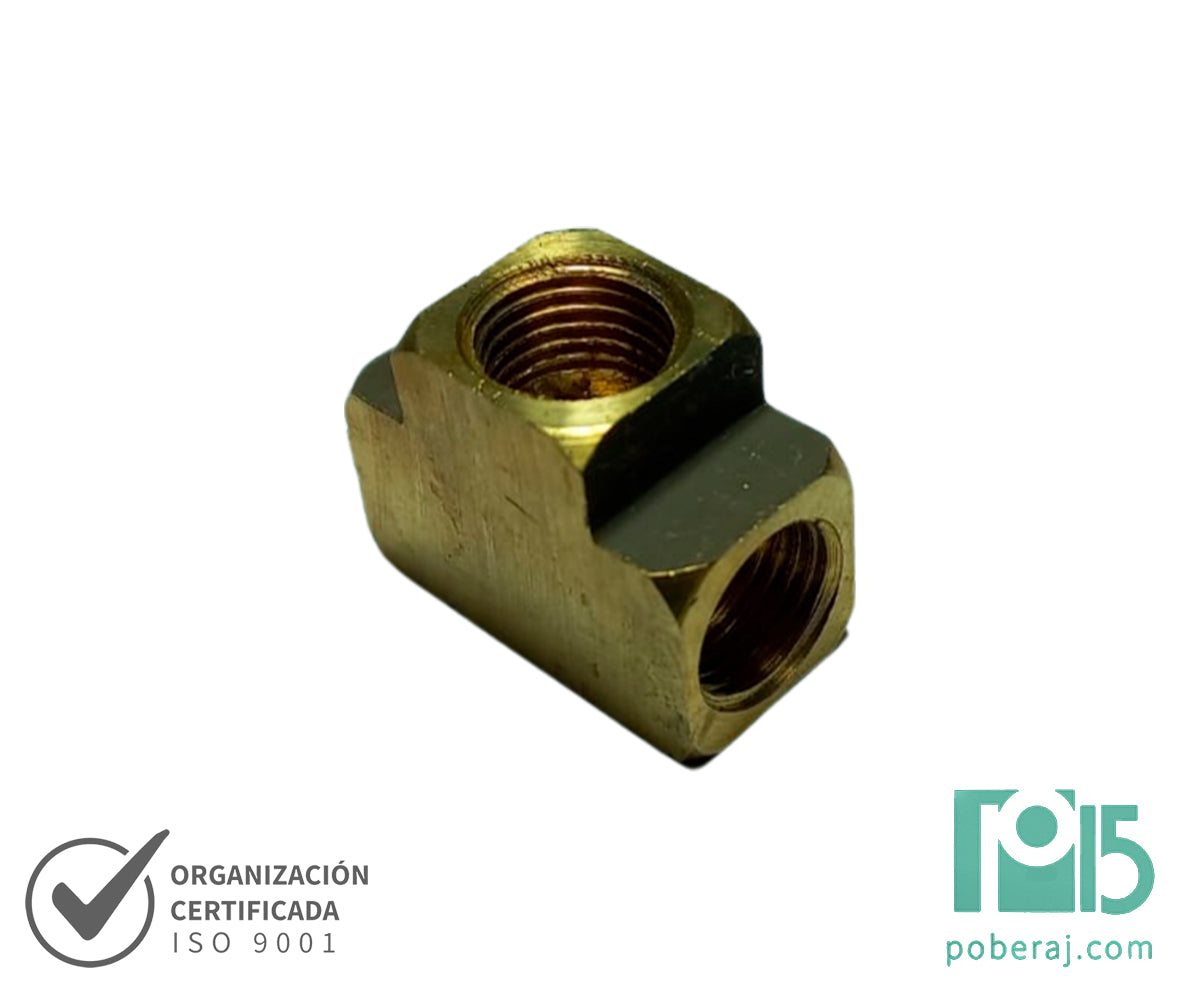 D0556 Tee Hembra BSPT a Hembra BSPT a Hembra BSPT (Bronce)