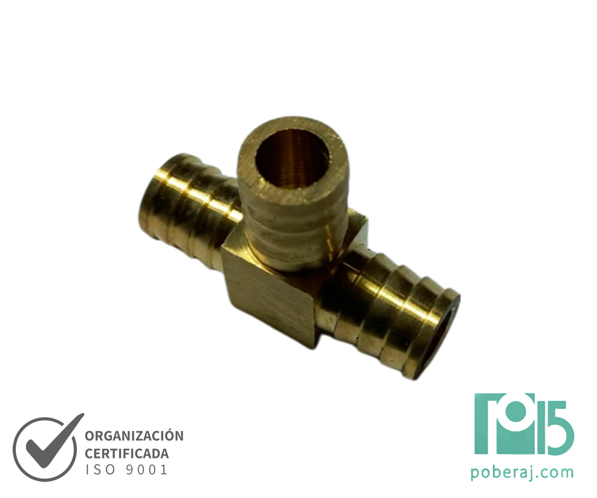 D0564 Tee Racord x Racord x Racord (Bronce)