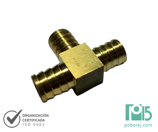 D0564 Tee Racord x Racord x Racord (Bronce)