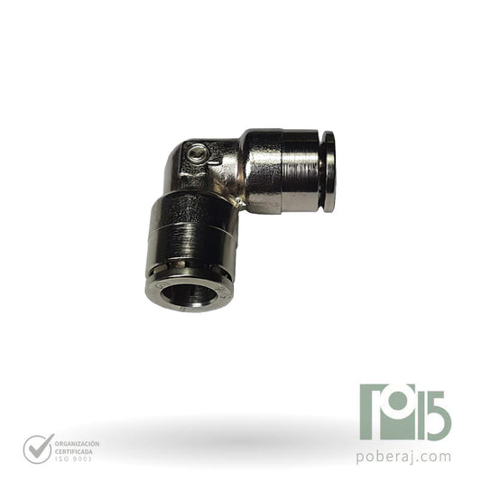 D0726 Rápidas p/tubo métrico "codo 90" tubo x tubo