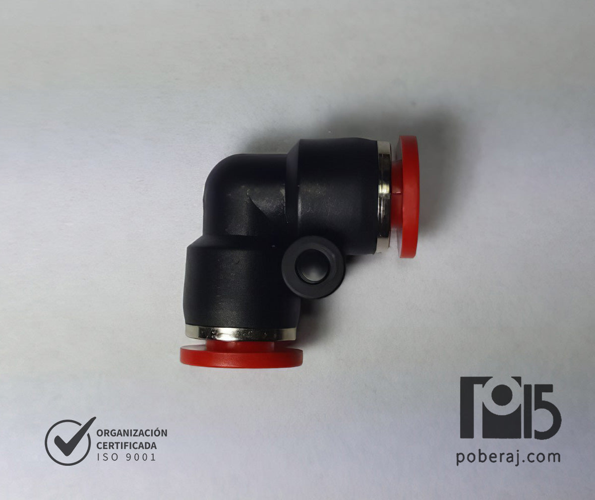 D0726 Rápidas p/tubo métrico "codo 90" tubo x tubo
