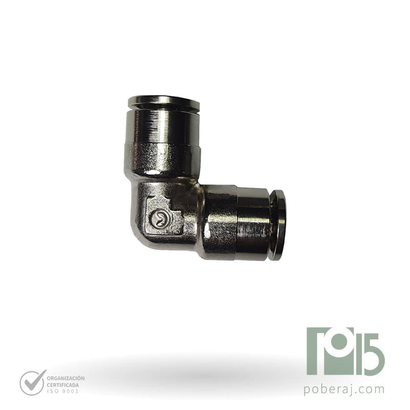 D0726 Rápidas p/tubo métrico "codo 90" tubo x tubo